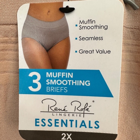 Rene' Rofe' Lingerie Essentials High Waist Smoothing Briefs 2X 3X - Picture 11 of 13